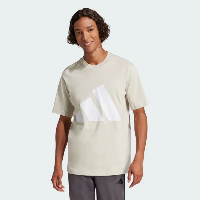 【adidas 愛迪達】M Bl Sj T 男 T恤 運動上衣 休閒短袖 米 亞版 純棉 經典(JE8933)