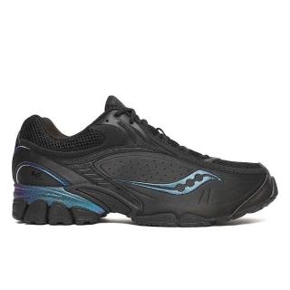 【SAUCONY 索康尼】Progrid V2 男 運動休閒鞋 復古 舒適 黑 藍(SA71023-4)