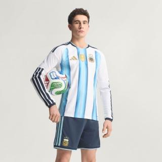 【adidas 愛迪達】長袖上衣 男 訓練 世界盃 阿根廷 AFA H JSY AUL 藍白 KA8068