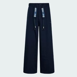 【adidas 愛迪達】長褲 男 休閒褲 三葉草 亞規 TOUR PANT 藍 KW5669