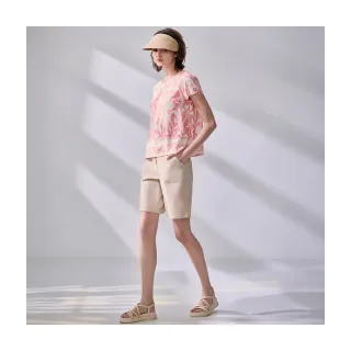 【Diffa】後腰彈性織帶貼袋短褲-女