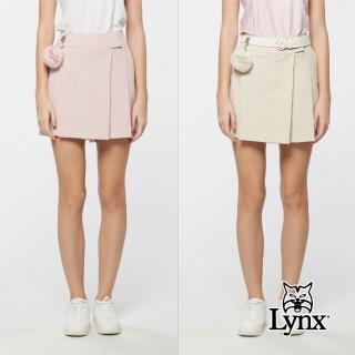 【Lynx Golf】首爾高桿風格！女款吸濕排汗彈性百褶高爾夫褲裙(二色)