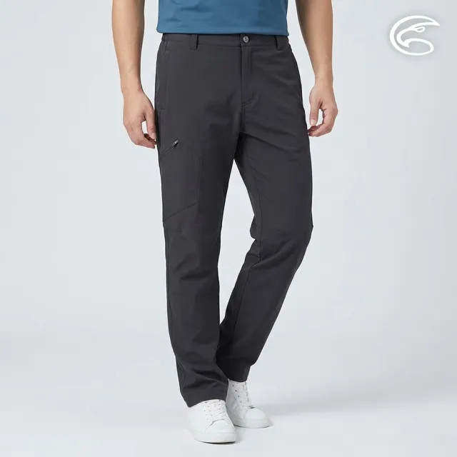 【ADISI】男彈性透氣抗UV快乾長褲AP2611059 黑色 S-3XL｜防曬 UPF50+ 排汗 速乾 仿棉感 休閒褲