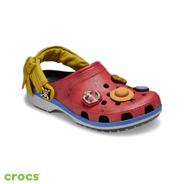 【Crocs】中性鞋 航海王 魯夫 聯名系列 克駱格 洞洞鞋(212125-90H)