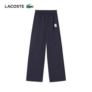 【LACOSTE】女裝-自由步伐修身闊腿運動長褲(海軍藍)