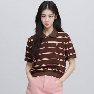 【MLB】女版短版Polo衫 Varsity系列 波士頓紅襪隊 (3FPQV0263-43BRD)