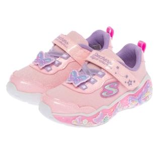 【SKECHERS】女嬰童系列 燈鞋 嬰童鞋 LIL BUTTERFLY BLISS(303066NLPMT)