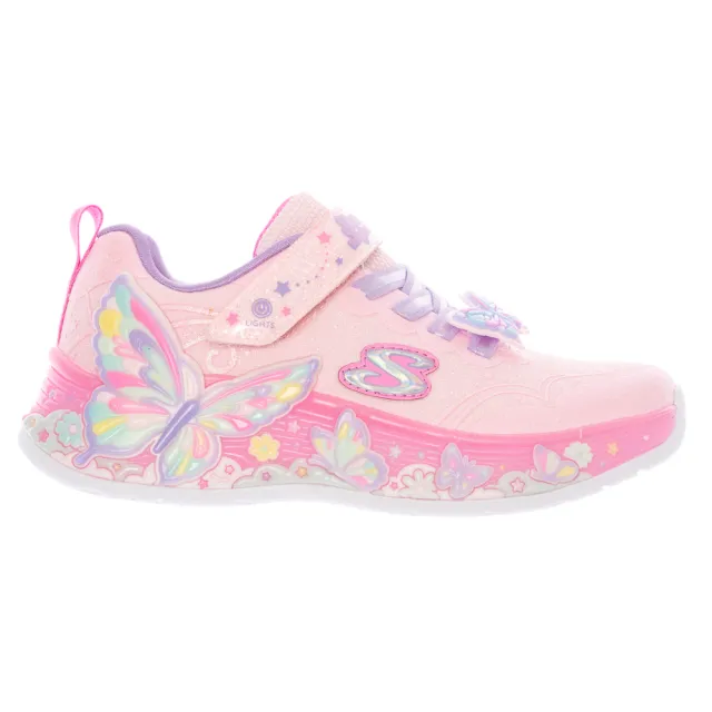【SKECHERS】女童系列 女童鞋 運動鞋 燈鞋 BUTTERFLY BLISS (303065LLPMT)