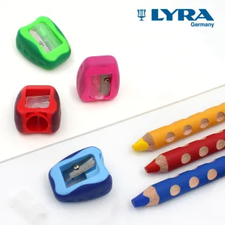 【LYRA】胖胖三角洞洞蠟筆專用削筆器-單入(削鉛筆 削鉛筆機 削鉛筆器)