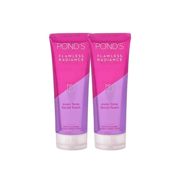 【POND’S 旁氏】無瑕透亮系列極致明亮洗面乳x2入(100G)