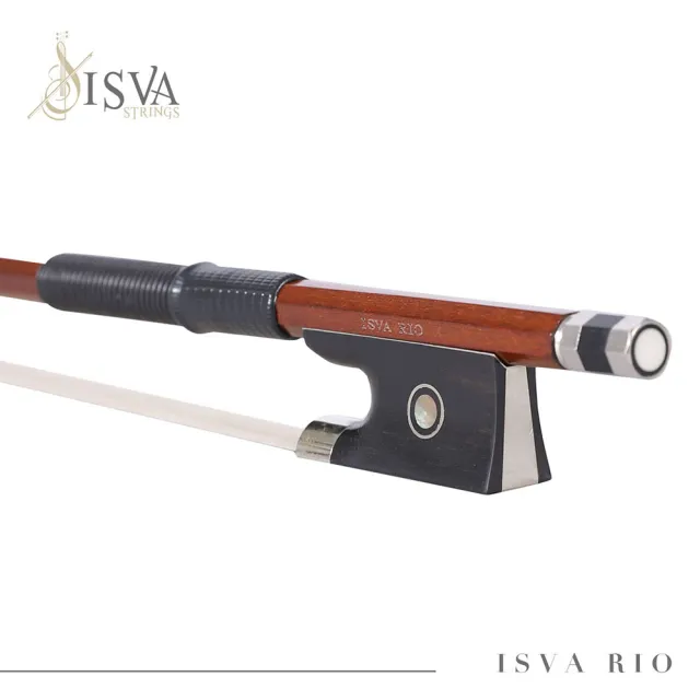 【ISVA Strings】入門基礎小提琴弓|Brazilwood ★|烏木雙眼鑲貝|黑鯨絲耐用設計|八角弓桿 穩定上手?
