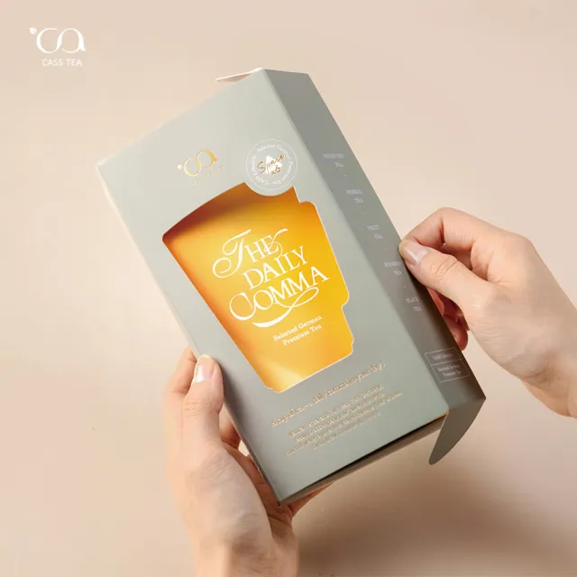 【CASS TEA】逗留 德國綜合茶包6包X5盒(洋甘菊/花草茶/水果茶/國寶茶/伯爵紅茶/烤布蕾紅茶)｜附贈禮袋5個