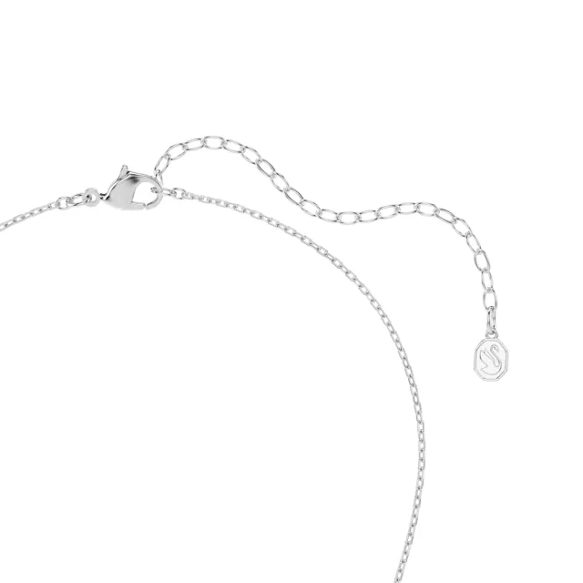【SWAROVSKI 施華洛世奇】官方直營 Idyllia 心形鏈墜 愛心 白色 多種金屬潤飾 | 5737291