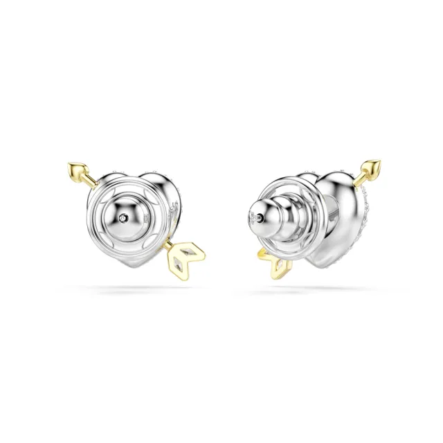 【SWAROVSKI 施華洛世奇】官方直營 Idyllia 愛心與箭頭耳釘 愛神系列 | 5737298 (情人節禮物)