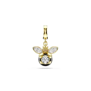 【SWAROVSKI 施華洛世奇】官方直營 Idyllia Charm 蜜蜂混合式切割 漸層色  鍍金色色調 | 5743132