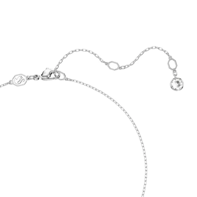 【SWAROVSKI 施華洛世奇】官方直營 Connexus 鏈墜 `Love is around`藍色鍍白金色