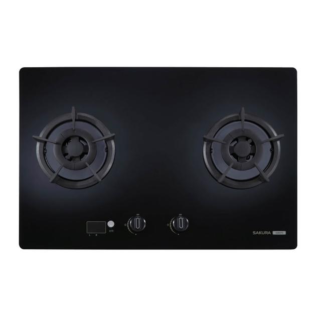 【SAKURA 櫻花】二口大面板智控雙定時易清檯面爐(G2627G 原廠技師到府基本安裝)