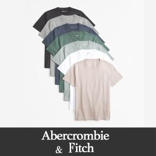 【Abercrombie & Fitch】AF A&F 經典刺繡麋鹿素面短袖T恤 上衣 -BONL- 多色選(無吊牌/組合拆售/平輸品)
