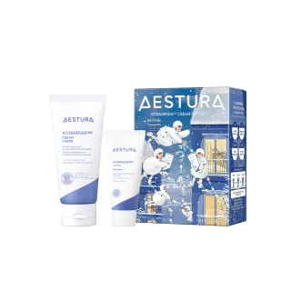 【AESTURA 璦絲特蘭】每日保濕柔護屏障修護霜節慶限定套盒(修護霜80ml+修護乳30ml)
