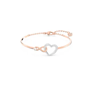 【SWAROVSKI 施華洛世奇】官方直營 Infinity 手鐲 無限符號和心形 | 5518869 (母親節 / 送禮 )