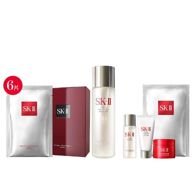 【SK-II】官方直營 青春面膜雙重組(青春露160ml＋面膜6片)