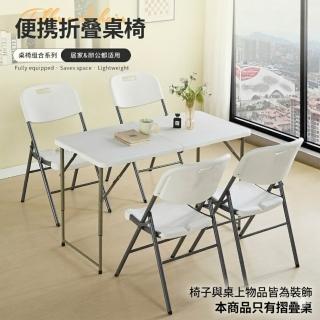 【RoLife 簡約生活】180cm多功能摺疊長桌(一秒開合、免安裝、耐重再升級)