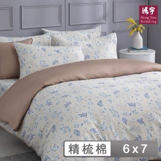 【HongYew 鴻宇】台灣製100%美國棉 薄被套 雙人-露悠思(60支/300織)
