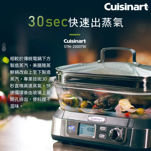 【美膳雅】6L數位式美味蒸鮮鍋(STM-2000)+ Philips 飛利浦 小廚神料理機/食物處理機/調理機