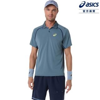【asics 亞瑟士】POLO衫 男款 ACTIBREEZE 法網 海外版 網球上衣 2041A390-020