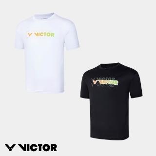 【VICTOR 勝利體育】針織T恤 中性款(T-2608 C/A 黑/白)