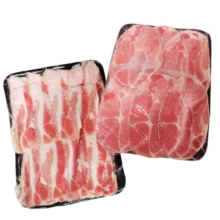 【好神】豬五花肉片豬梅花肉片3包組(1kg/包/中秋烤肉/火鍋/燒烤)