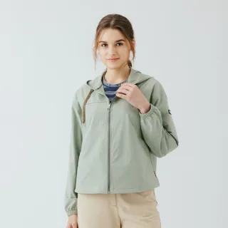 【TRAVELER 旅行者】女款涼感彈性防潑水抗UV外套(帽馬尾結構)｜261TR209