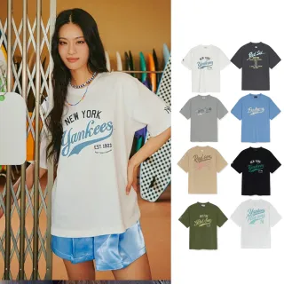 【MLB】MLB 抗UV短袖T恤 Monogram/Varsity系列 道奇/紅襪/洋基隊 (3ATSM1453/3ATSB0653-多款任選)