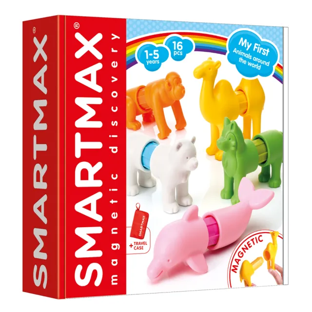 【和誼創新】〔SMARTMAX〕磁力接接棒–動物樂園