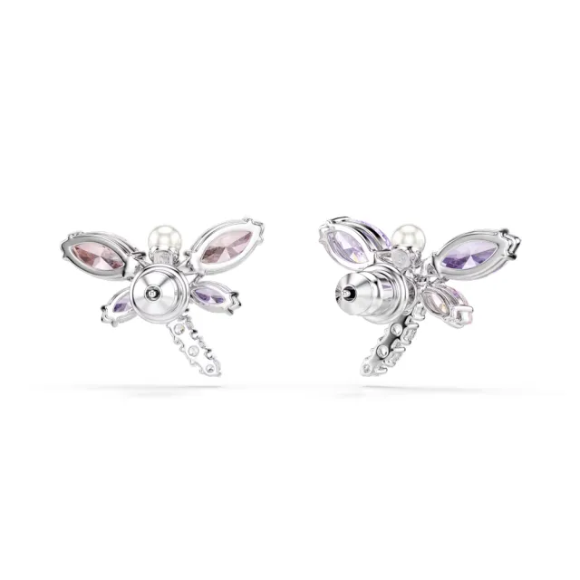 【SWAROVSKI 施華洛世奇】官方直營 Ariana Grande x Swarovski 蜻蜓耳釘 混合式切割 漸層色 | 5737371