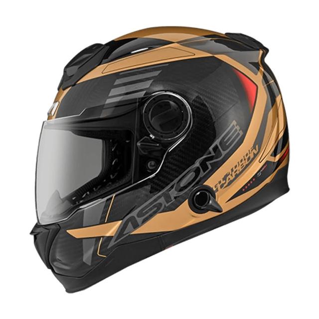 【ASTONE】官方直營-GT1000F AC12 2023 透明碳纖/金(碳纖維 全罩式 安全帽)