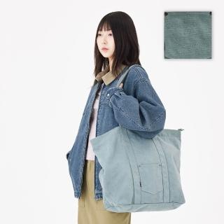 【Mark Gonzales】水洗仿舊大托特包 - 藍色