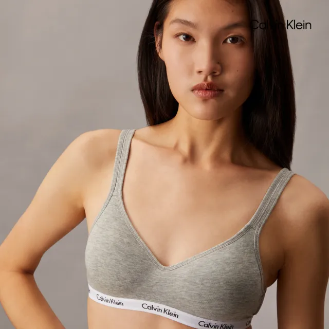 【CALVIN KLEIN】官方旗艦館 CK Carousel 薄墊輕盈胸圍 _灰色