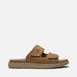 【Timberland】男款米色皮革拖鞋(A2755EW1)