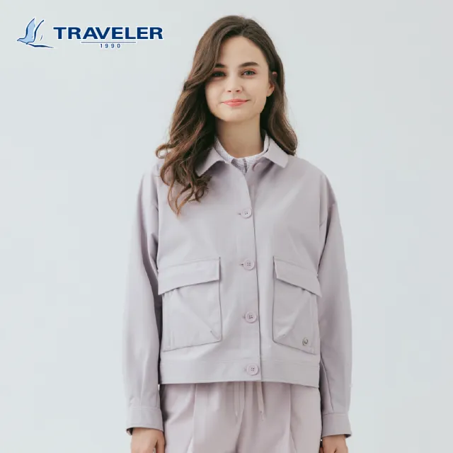 【TRAVELER 旅行者】女款四面彈防潑水抗UV外套|261TR202