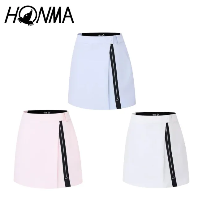 【HONMA 本間高爾夫】女款鬆緊運動短裙 2026春夏新款 日本高爾夫專業品牌(XS-L 白色/粉色/藍色HWMC902R212)
