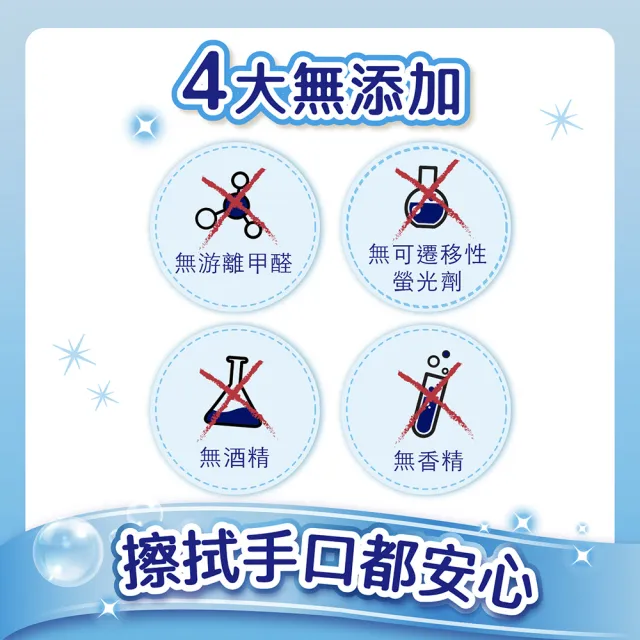 【滿意寶寶】純水99嬰兒溼紙巾補充包(厚型80入/一般型100入_24包