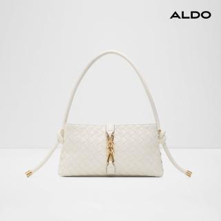 【ALDO】HUDA-優雅編織手提肩背包(白色)