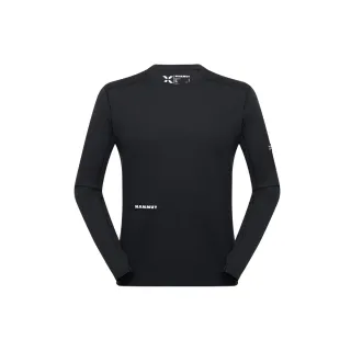 【Mammut 長毛象】Eiger Nordwand FL Longsleeve AF 極限艾格長袖排汗衣 黑色 男款 #1016-02080