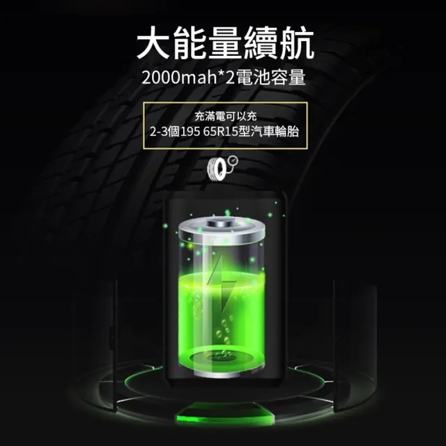 Loga 可攜式迷你車載充氣泵 車載打氣機 無線數顯充氣泵 便攜電動打氣筒 車載自行車通用 禮物