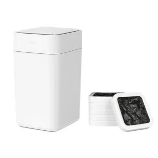【townew 拓牛】T1S 感應式智能垃圾桶15.5L+R01C垃圾盒6入