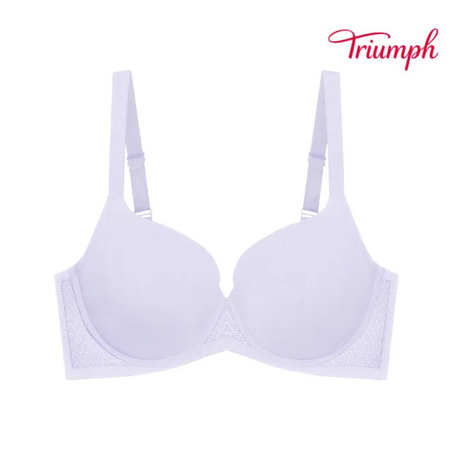【Triumph 黛安芬】簡約時尚系列 鋼圈內衣 C-E(迷霧紫)