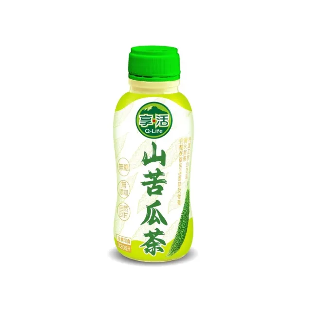 【Q-Life 享活】山苦瓜茶 320ml 48瓶/2箱 清涼回甘 純天然 無添加糖 無防腐劑 加班熬夜 大魚大肉 大餐聚會