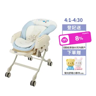 【Combi官方直營】Letto ST 藍色巴黎_電動(安撫餐搖椅)