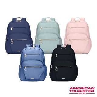 【AMERICAN TOURISTER 美國旅行者】ALIZEE AIMEE 日常休閒抗菌女性筆電後背包/雙肩包/電腦包14吋(多色可選)